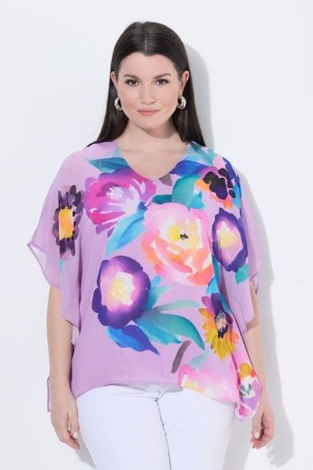 Plus size veliki brojevi Bluza 3/4 rukava V ovratnika za punije
