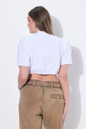 Plus size veliki brojevi Bluza dirndl kratkih rukava za punije