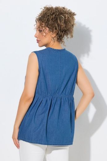 Plus size veliki brojevi Bluza bez rukava V ovratnika za punije