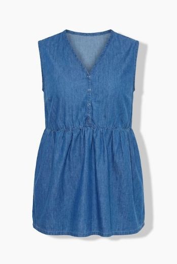 Plus size veliki brojevi Bluza bez rukava V ovratnika za punije