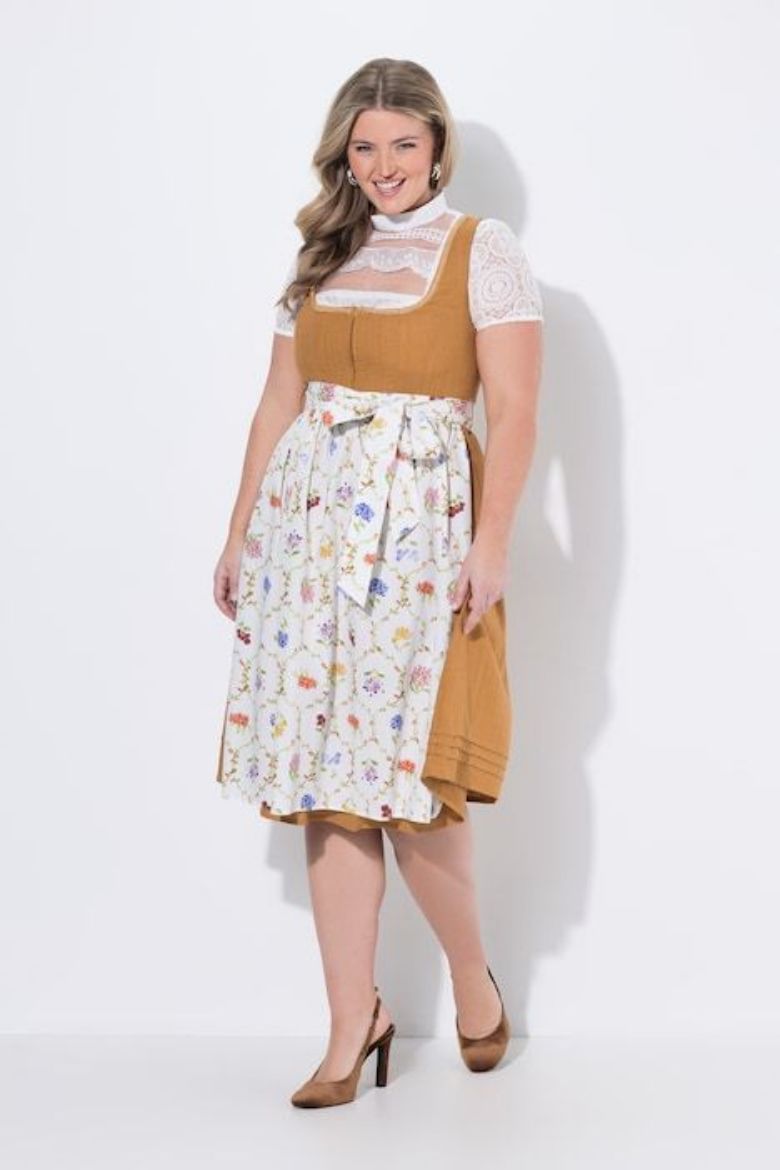 Plus size veliki brojevi Haljina dirndl za punije