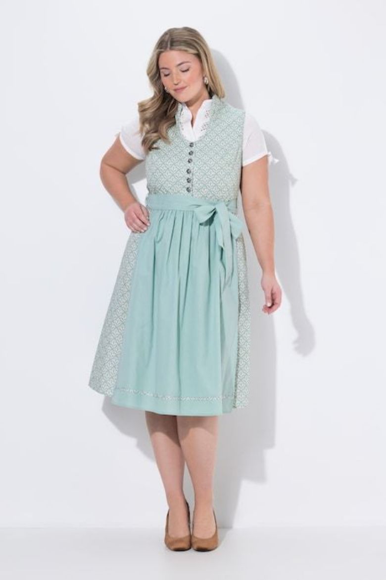 Plus size veliki brojevi Haljina dirndl za punije