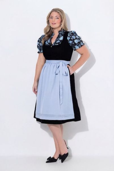 Veliki brojevi Haljina dirndl moda za punije