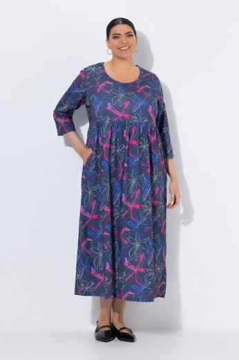 Plus size veliki brojevi Haljina maxi 3/4 rukava za punije