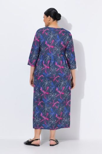 Plus size veliki brojevi Haljina maxi 3/4 rukava za punije