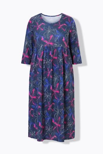 Plus size veliki brojevi Haljina maxi 3/4 rukava za punije