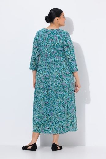 Plus size veliki brojevi Haljina maxi 3/4 rukava za punije