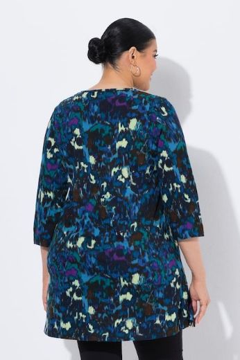 Plus size veliki brojevi Majica 3/4 rukava dužeg kroja za punije