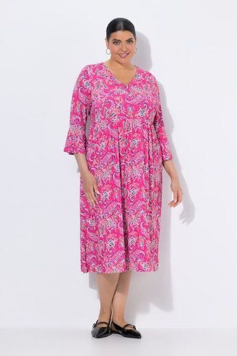 Plus size veliki brojevi Haljina maxi 3/4 rukava za punije