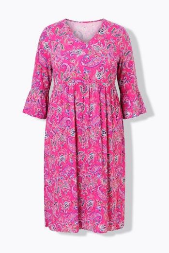 Plus size veliki brojevi Haljina maxi 3/4 rukava za punije