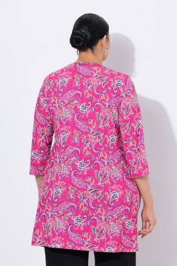 Plus size veliki brojevi Majica 3/4 rukava dužeg kroja za punije