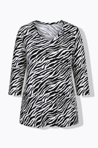 Plus size veliki brojevi Majica 3/4 rukakava V ovratnika za punije
