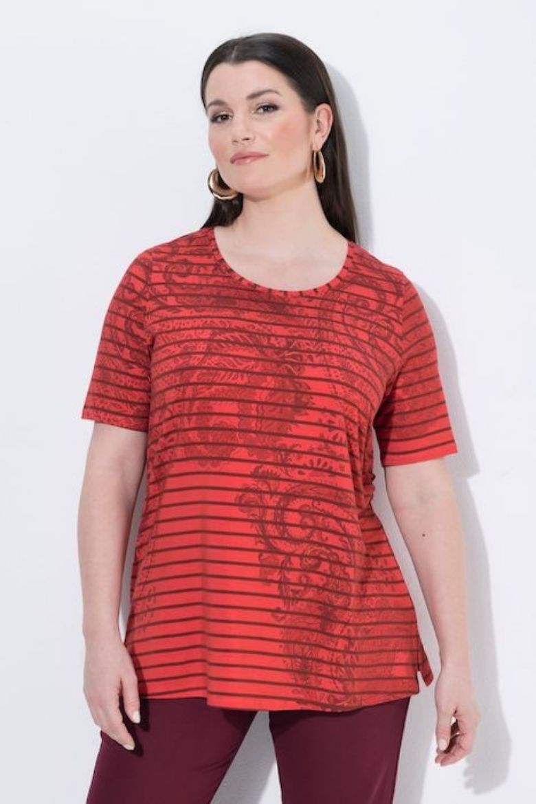Plus size veliki brojevi Majica kratkih rukava A kroja za punije
