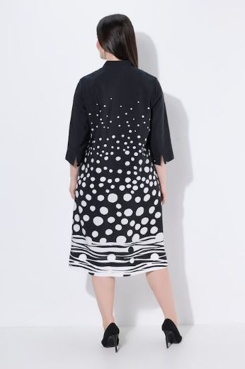 Plus size veliki brojevi Haljina midi 3/4 rukava za punije