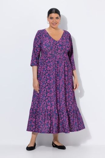 Plus size veliki brojevi Haljina maxi 3/4 rukava za punije