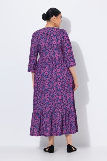 Plus size veliki brojevi Haljina maxi 3/4 rukava za punije