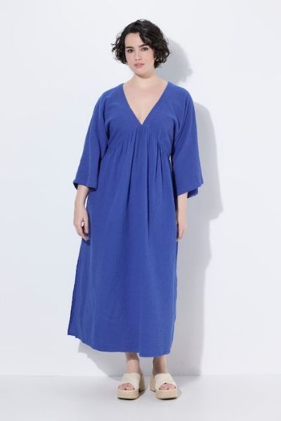 Veliki brojevi Haljina maxi 3/4 rukava moda za punije