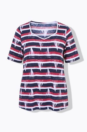 Plus size veliki brojevi Majica kratkih rukava A kroja za punije