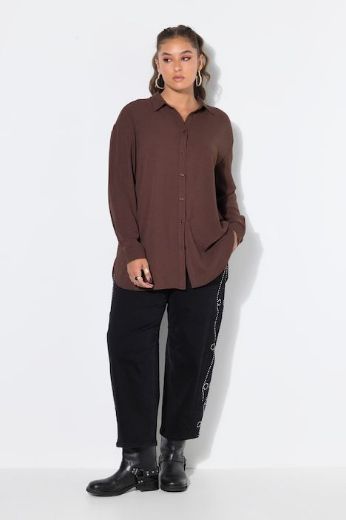 Plus size veliki brojevi Bluza krep za punije