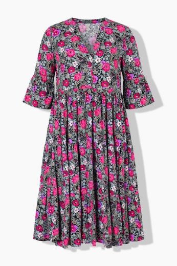 Plus size veliki brojevi Haljina maxi 3/4 rukava za punije