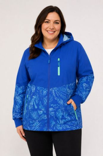 Plus size veliki brojevi Jakna vodoodbojna s odvojivom kapuljačom za punije