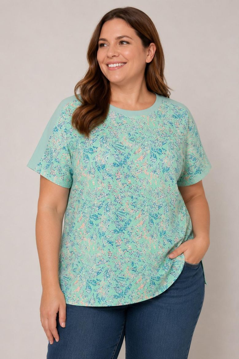 Plus size veliki brojevi Majica sportska kratkih rukava za punije