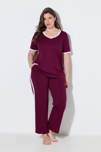 Plus size veliki brojevi Pidžama dvodijelna kratkih rukava za punije