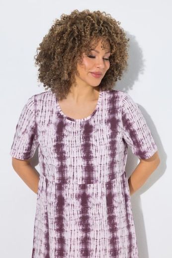 Plus size veliki brojevi Haljina kratkih rukava A kroja za punije