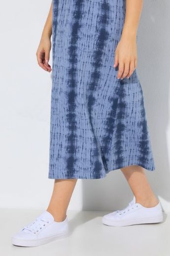 Plus size veliki brojevi Haljina kratkih rukava A kroja za punije