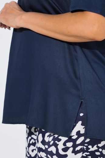 Plus size veliki brojevi Bluza kratkih rukava s okruglim izrezom za punije
