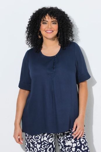 Plus size veliki brojevi Bluza kratkih rukava s okruglim izrezom za punije