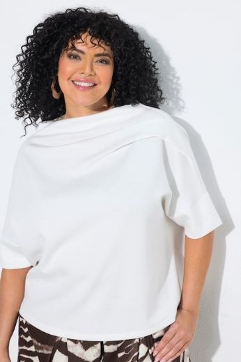 Plus size veliki brojevi Majica kratki rukavi lađa ovratnik za punije