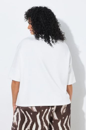 Plus size veliki brojevi Majica kratki rukavi lađa ovratnik za punije