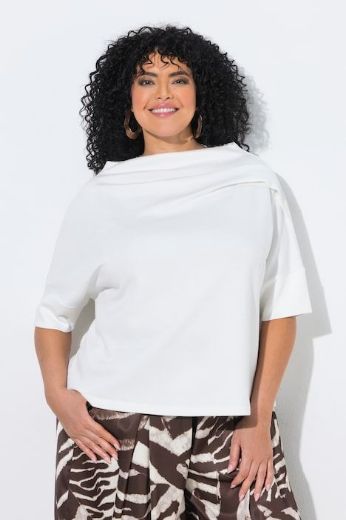 Plus size veliki brojevi Majica kratki rukavi lađa ovratnik za punije