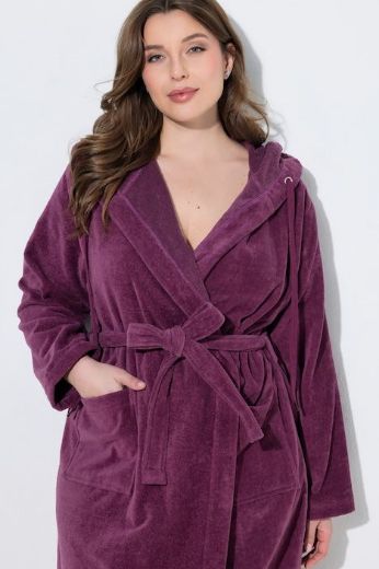 Plus size veliki brojevi Ogrtač s kapuljačom za punije