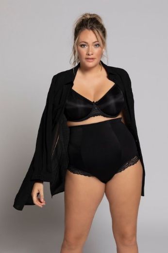Plus size veliki brojevi Gaće stezne visokog struka s dodatkom čipke za punije