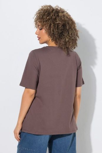 Plus size veliki brojevi Majica kratkih rukava V ovratnika za punije