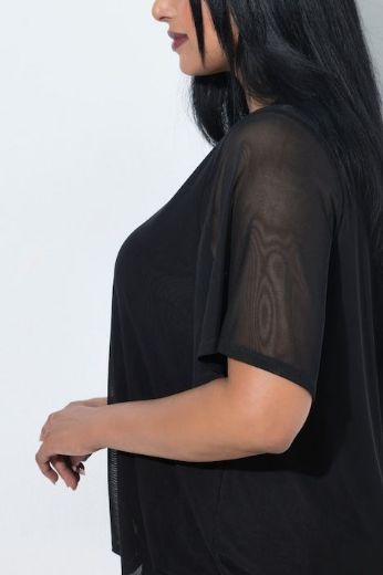 Plus size veliki brojevi Bluza kratkih rukava V ovratnika za punije