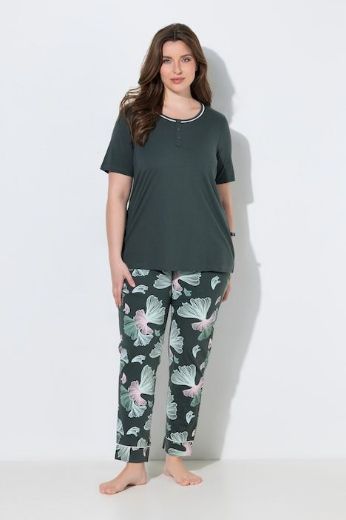 Plus size veliki brojevi Pidžama dvodijelna kratkih rukava za punije