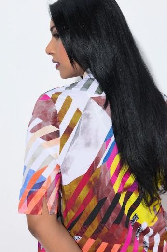 Plus size veliki brojevi Bluza kratkih rukava A kroja za punije