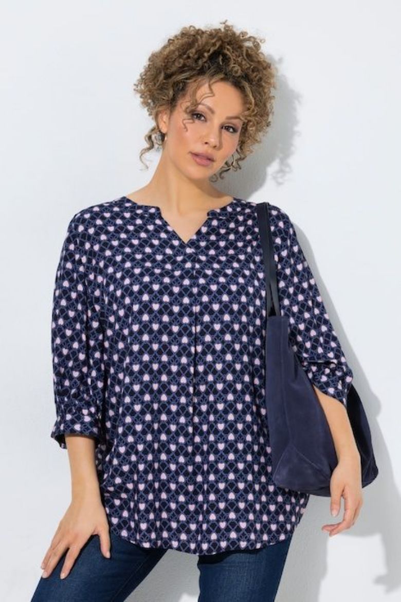 Plus size veliki brojevi Tunika 3/4 rukava A kroja za punije