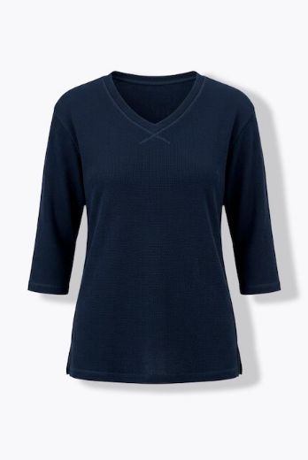 Plus size veliki brojevi Majica 3/4 rukava V ovratnika za punije