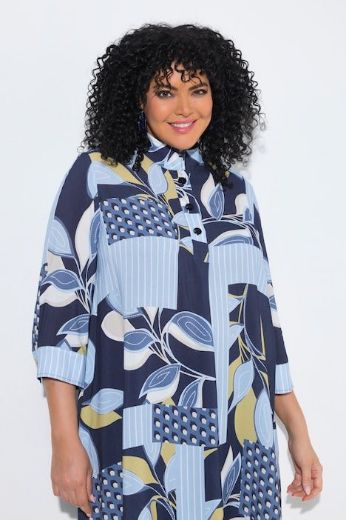 Plus size veliki brojevi Tunika 3/4 rukava dužeg kroja za punije