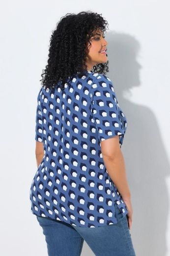 Plus size veliki brojevi Majica kratkih rukava V ovratnika za punije