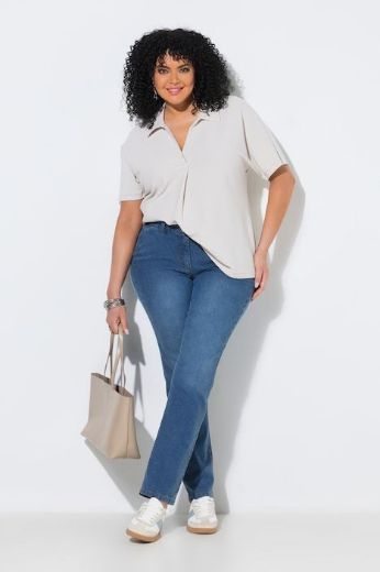 Plus size veliki brojevi Traperice užih ravnih nogavica za punije