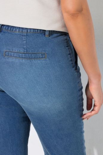 Plus size veliki brojevi Traperice užih ravnih nogavica za punije