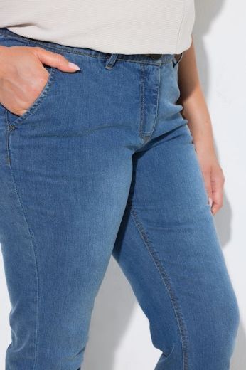 Plus size veliki brojevi Traperice užih ravnih nogavica za punije