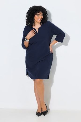 Plus size veliki brojevi Haljina 3/4 rukava kraćeg kroja za punije