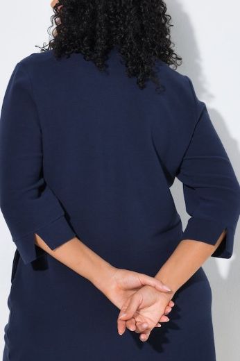 Plus size veliki brojevi Haljina 3/4 rukava kraćeg kroja za punije