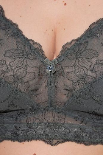 Plus size veliki brojevi Grudnjak bez žice s dodatkom ukrasne čipke za punije